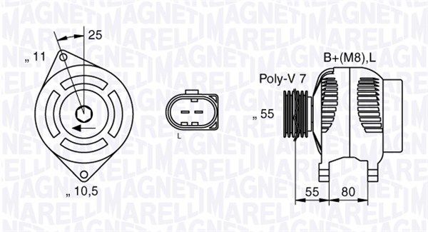 MAGNETI MARELLI Laturi 063533250530